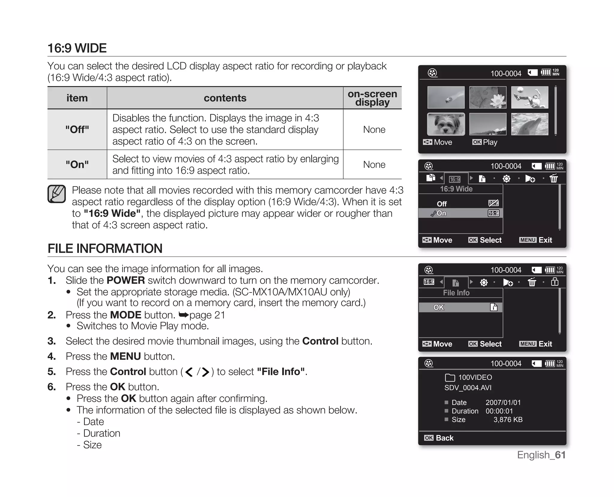 Samsung Camcorder MX10 User Manual