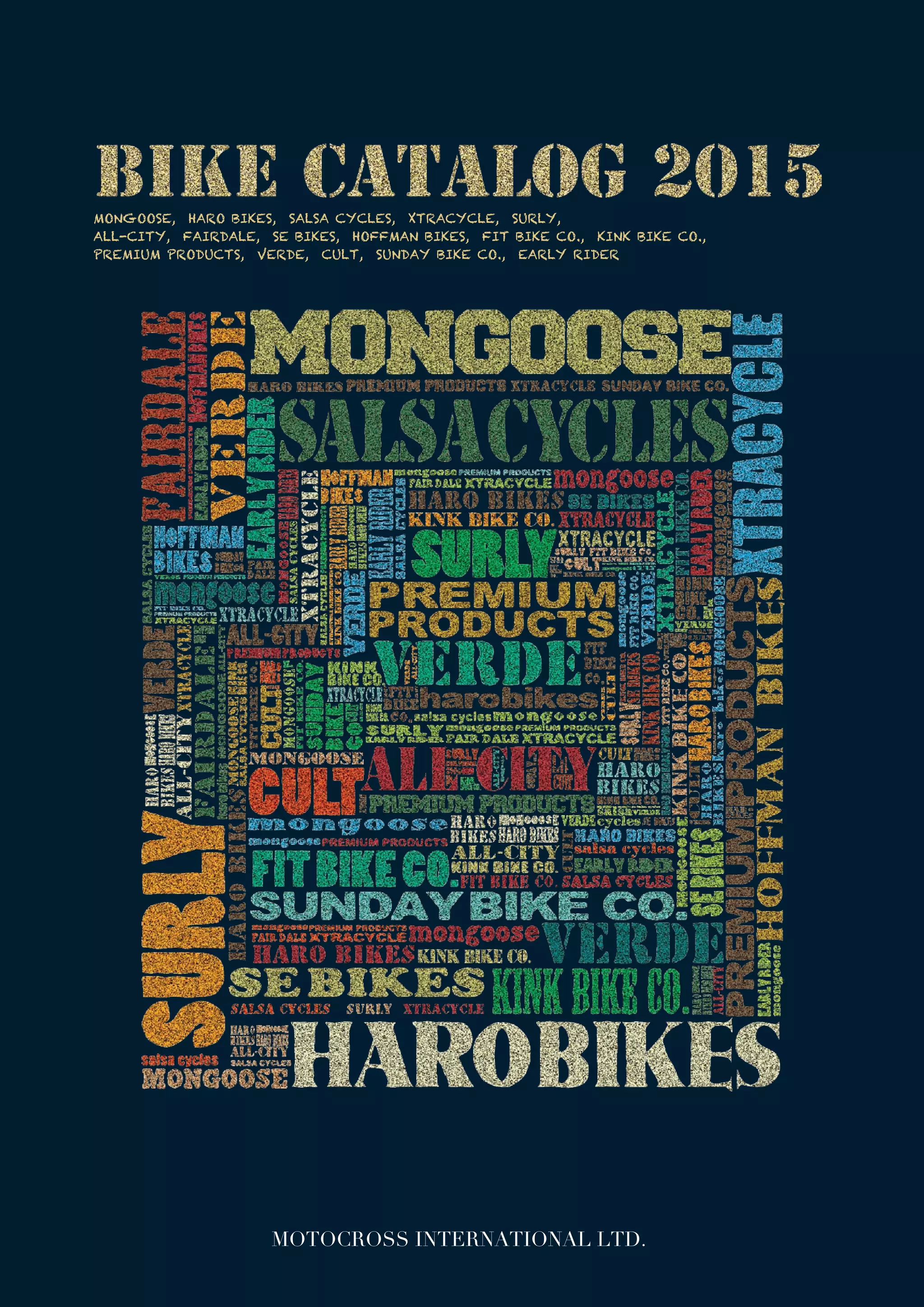 MOTOCROSS INTERNATIONAL LTD 2015 BIKE CATALOG | PDF