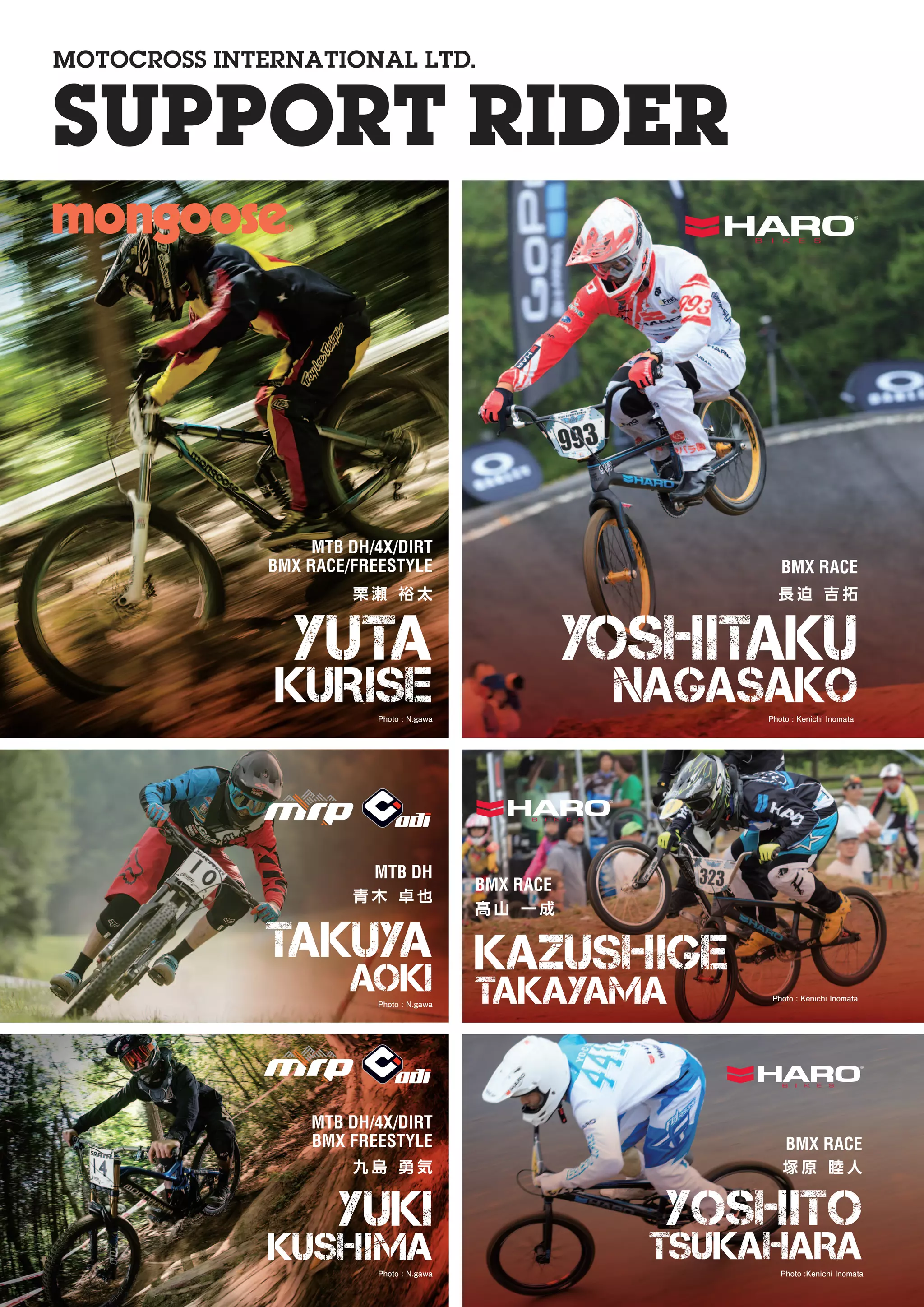 MOTOCROSS INTERNATIONAL LTD 2016 BIKE & FRAME CATALOG | PDF