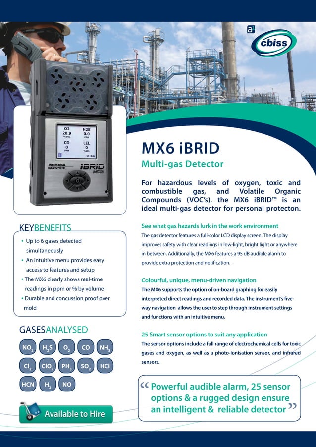Mx6 ibrid Gas Detector | PDF