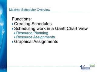 Maximo Scheduler 7.5.1 | PDF