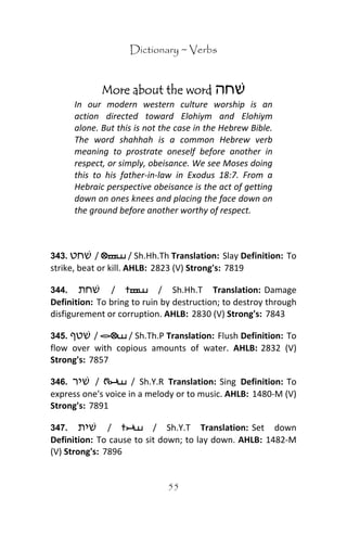Ancient hebrew dictionary | PDF