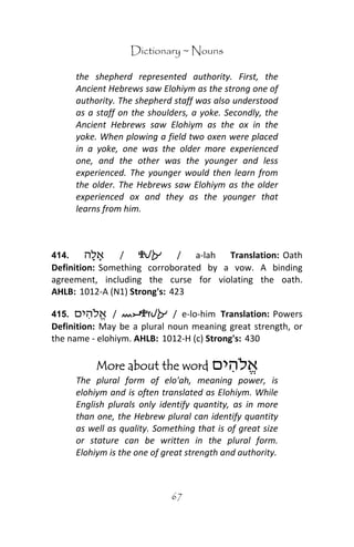 Ancient hebrew dictionary | PDF