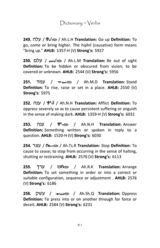 Ancient Hebrew Dictionary