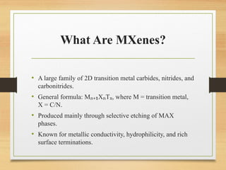 MXenes: Advanced 2D Materials for Next-Gen Technology and Energy ...