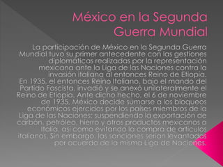 México ante acontecimientos internacionales