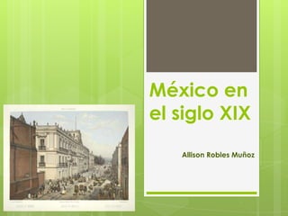 México en
el siglo XIX
Allison Robles Muñoz
 