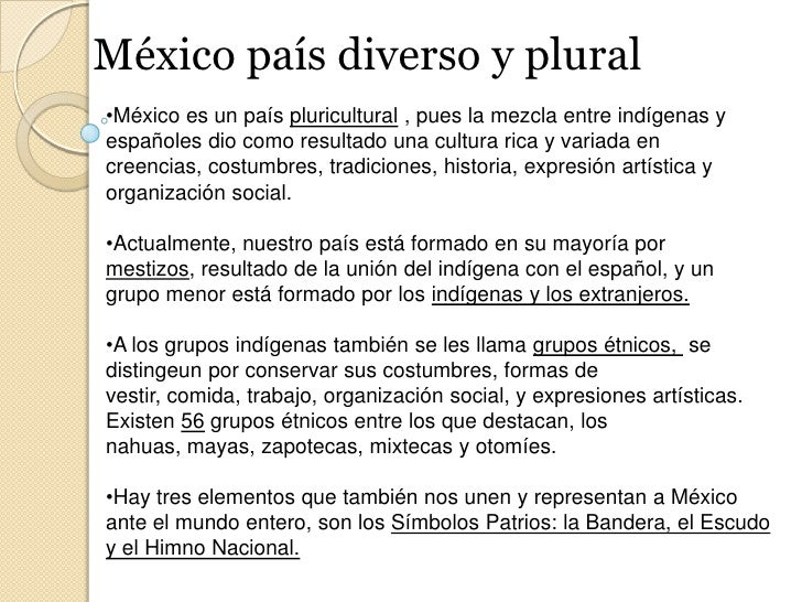 México país diverso y plural