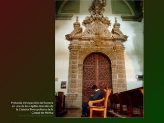 Profunda introspección del hombre
en una de las capillas laterales de
la Catedral Metropolitana de la
Ciudad de México
Foto © Teo San José (04/02/2010)
 