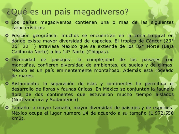 México un país megadiverso pwr