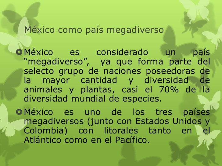 México un país megadiverso pwr