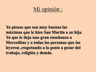 Mi opinión : 
