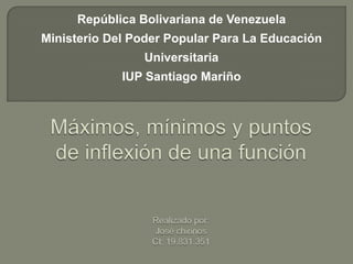 República Bolivariana de Venezuela
Ministerio Del Poder Popular Para La Educación
Universitaria
IUP Santiago Mariño
 