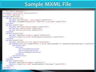 Flex MXML Programming | PDF