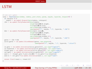 MXNet talk @useR!2016