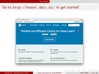 MXNet talk @useR!2016