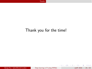 MXNet talk @useR!2016