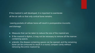 Exenterate Mx of cholesteatoma dr rsl | PPTX