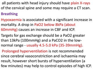 Head Injury Pao2 Management Of Head Injury PK anesthesia.pptx