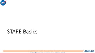 Advancing Collaborative Connections for Earth System Science
ACCESS
STARE Basics
 