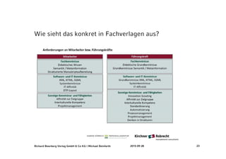 Richard Boorberg Verlag GmbH & Co KG | Michael Reinfarth 2015-09-28 23
Wie sieht das konkret in Fachverlagen aus?
 