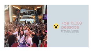 +de 15.000
pessoas
presentes no evento
no shopping Eldorado
 