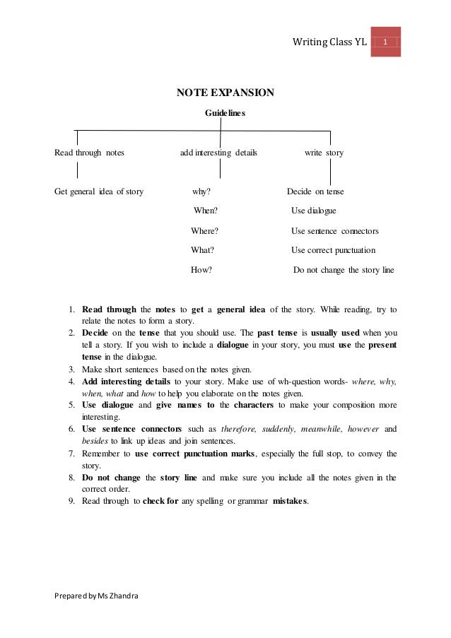 example essay note expansion