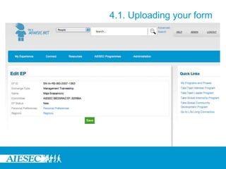 4.1. Uploading your form
 