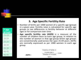 7 age
groups
15-19
20-24
25-29
30-34
35-39
40-45
46-49
 