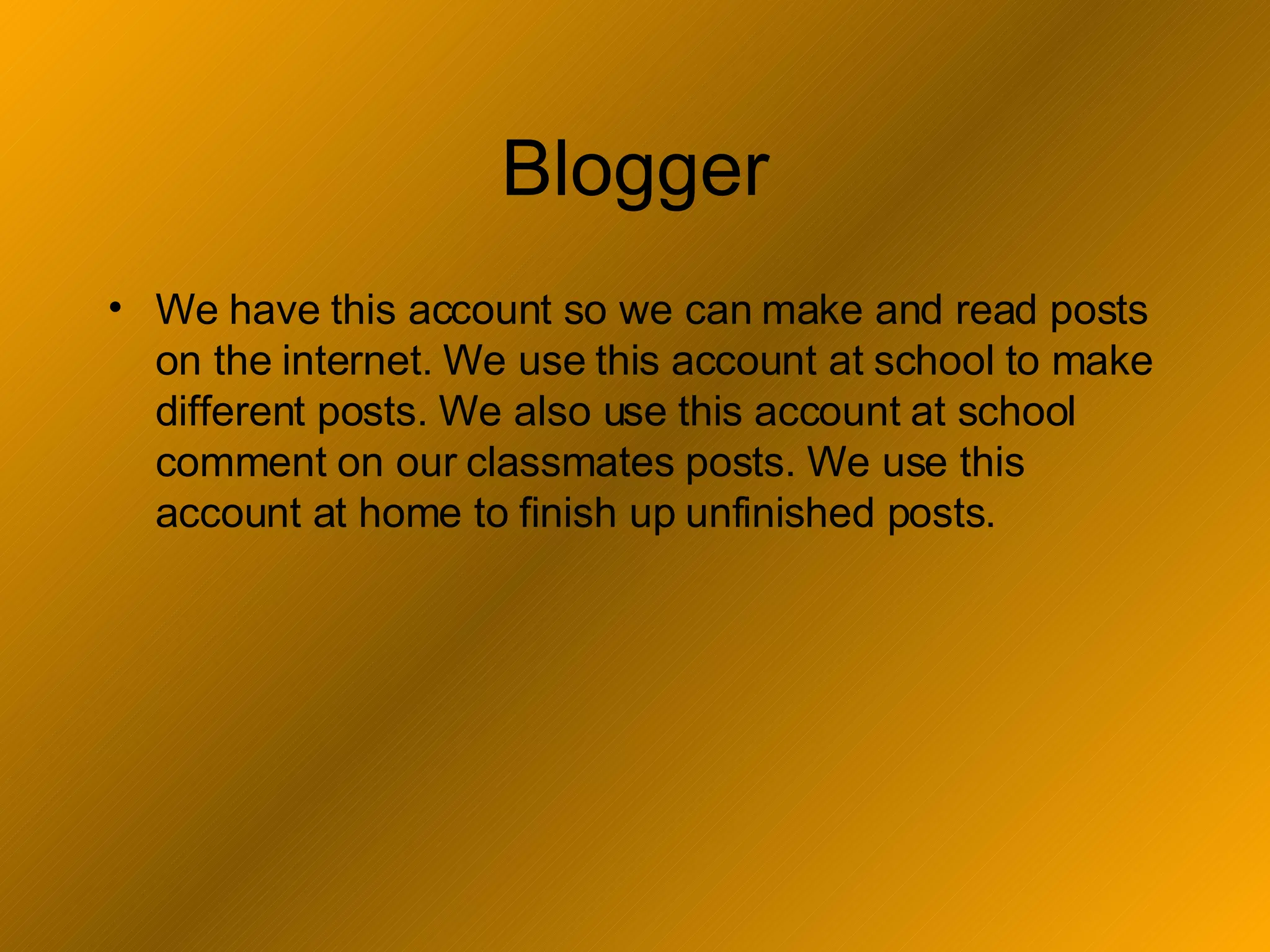My Accounts PPT