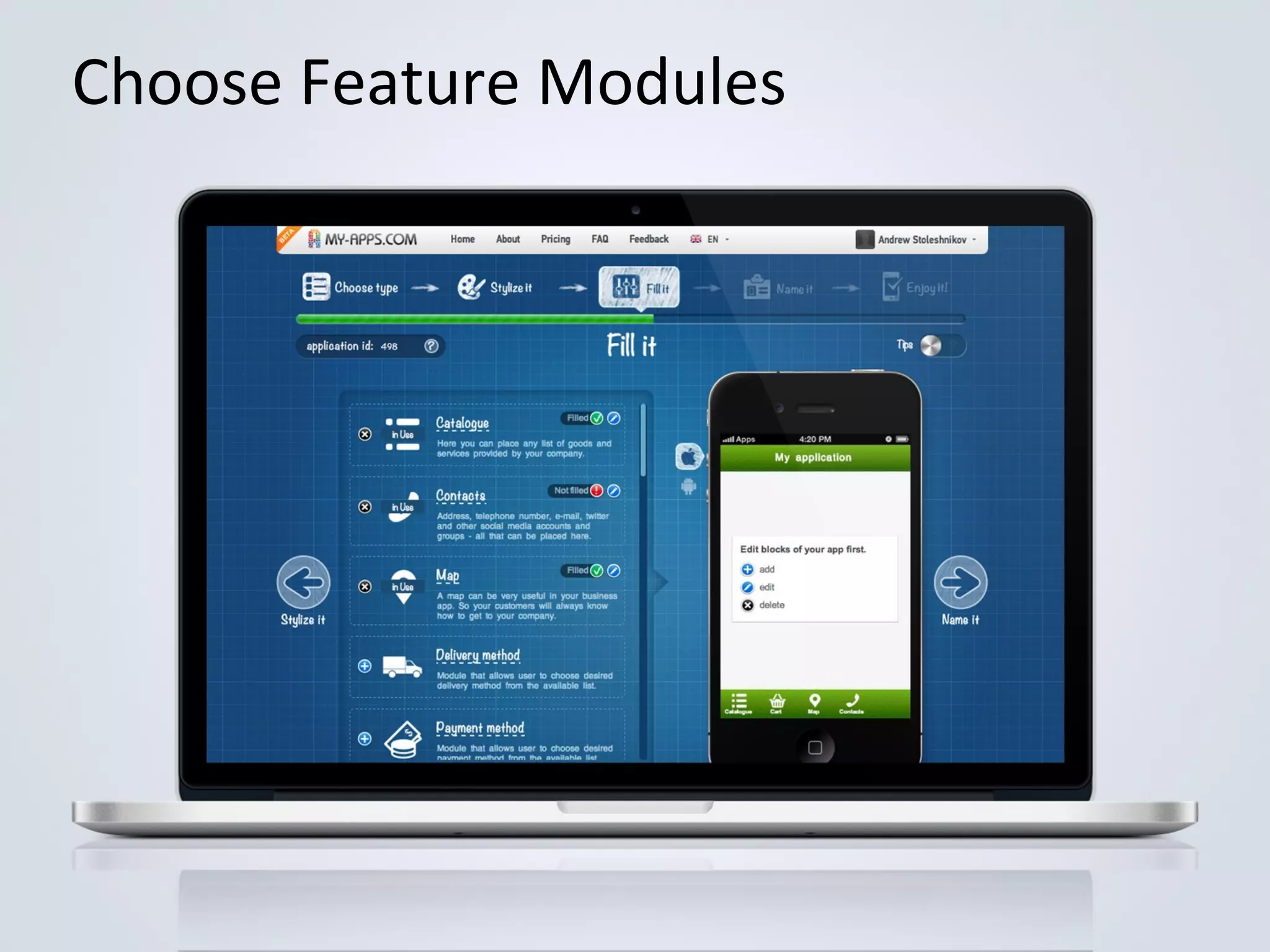 Choose Feature Modules

 