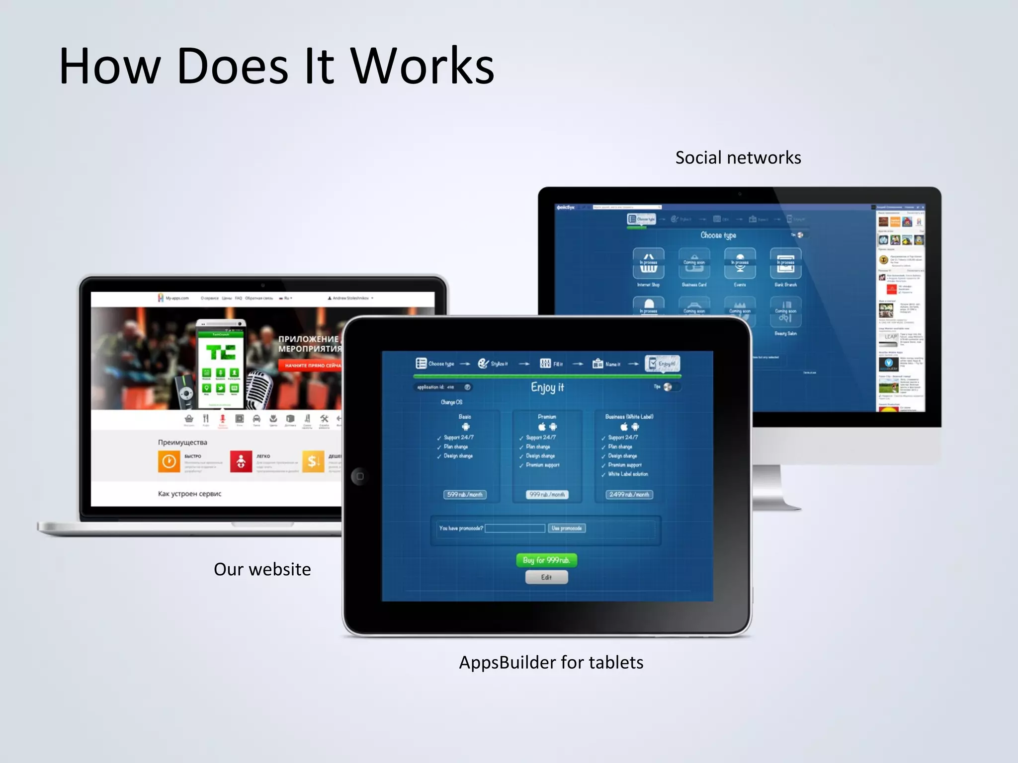 How Does It Works
Social networks

Our website

AppsBuilder for tablets

 