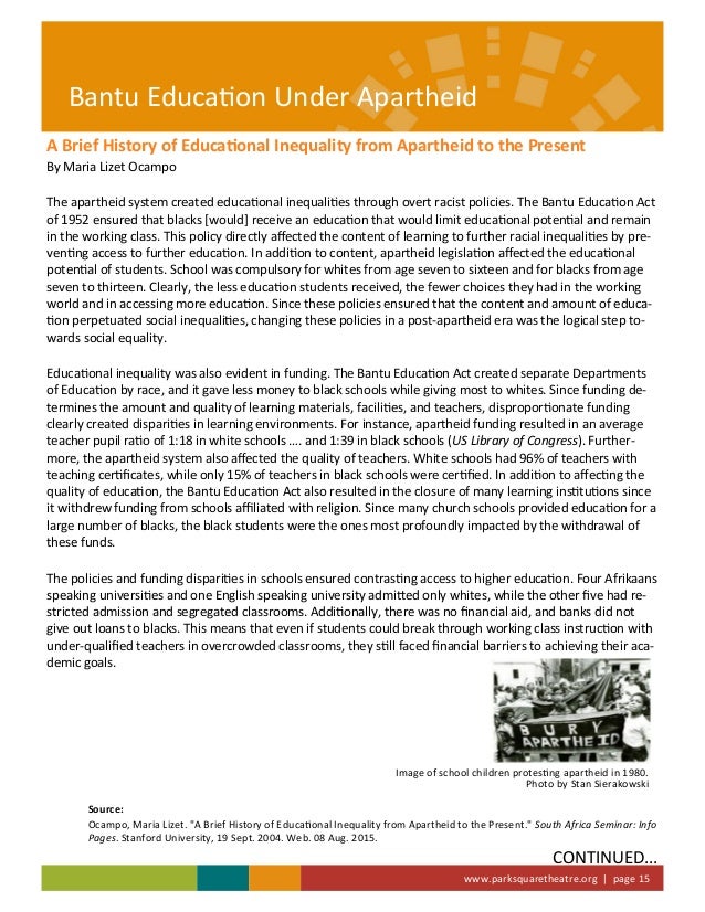 My Children My Africa Study Guide 15