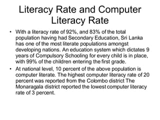 Introduction of online learning to Sri Lanka | PPT