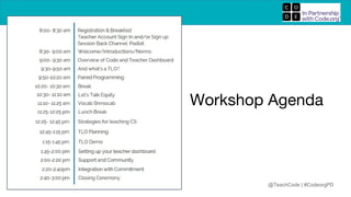 My code workshop presentation | PDF