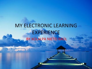 MY ELECTRONIC LEARNING EXPERIENCE BY XOLALPA NIETO RAÚL 