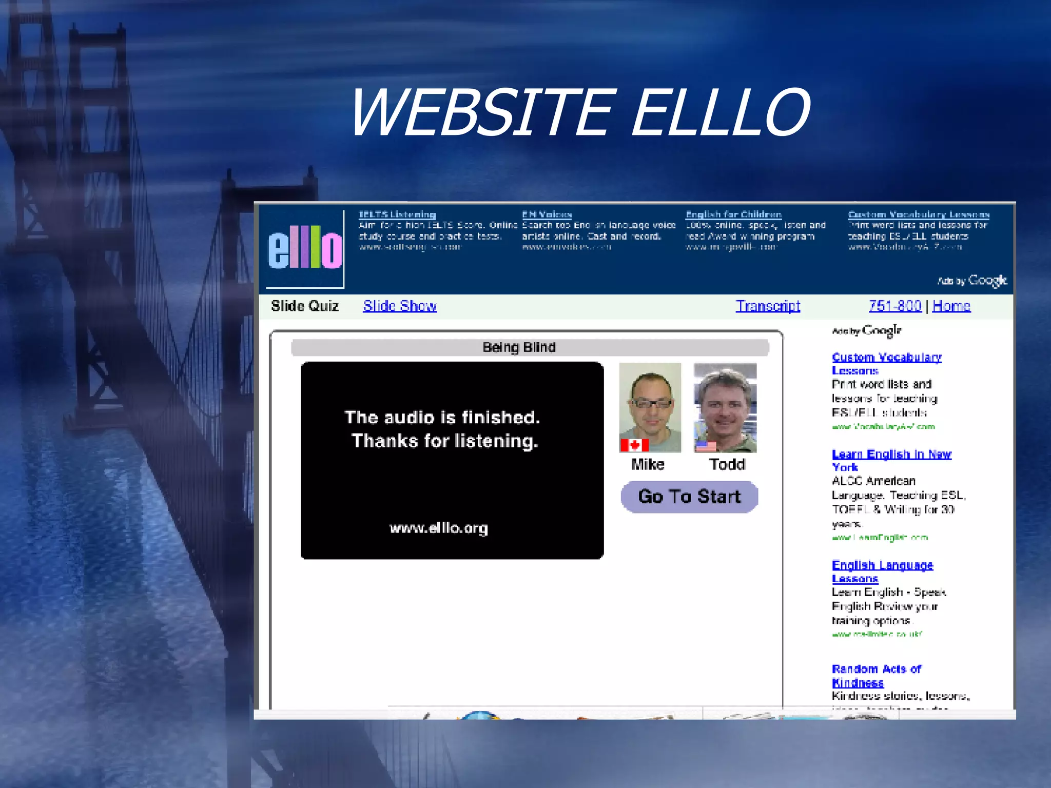 WEBSITE ELLLO 