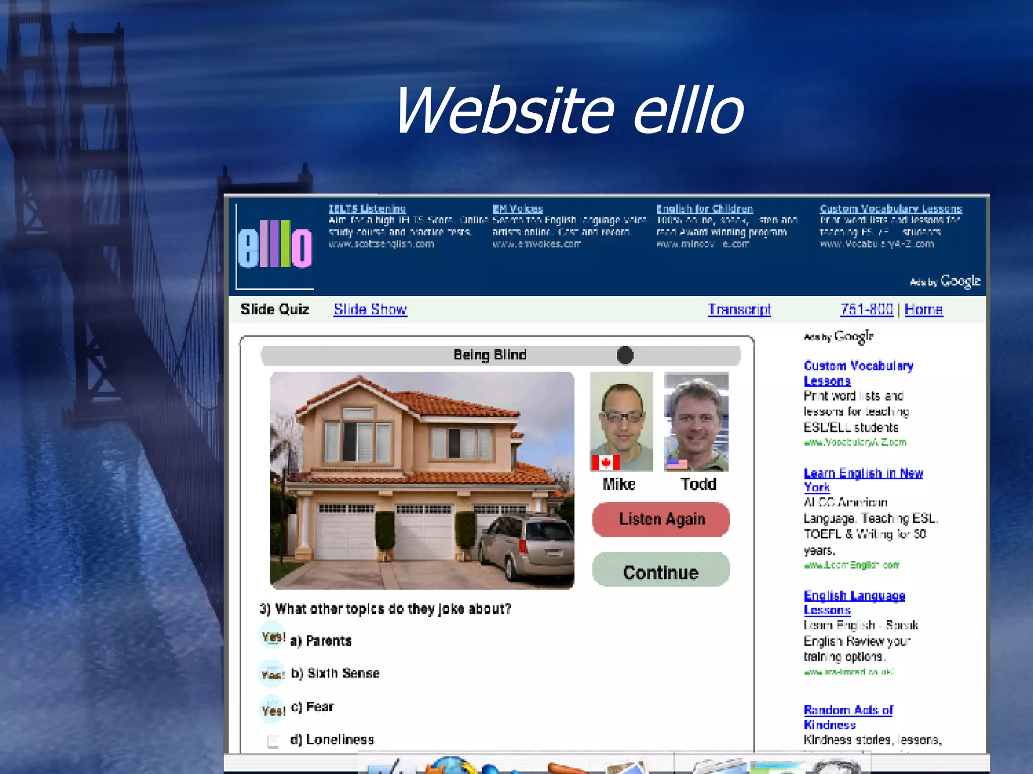 Website elllo 