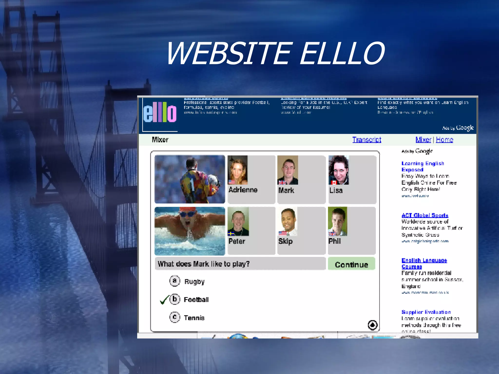 WEBSITE ELLLO 