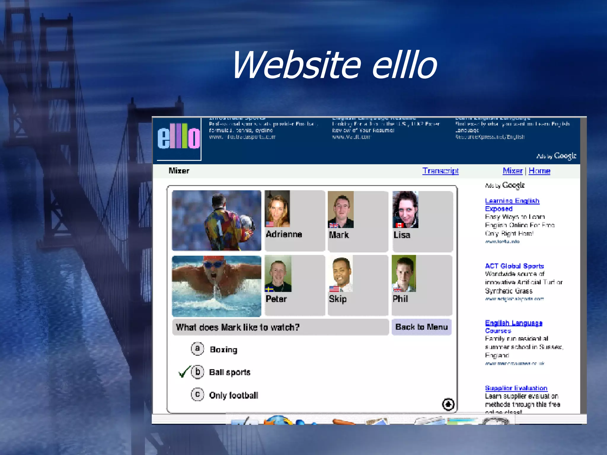 Website elllo 