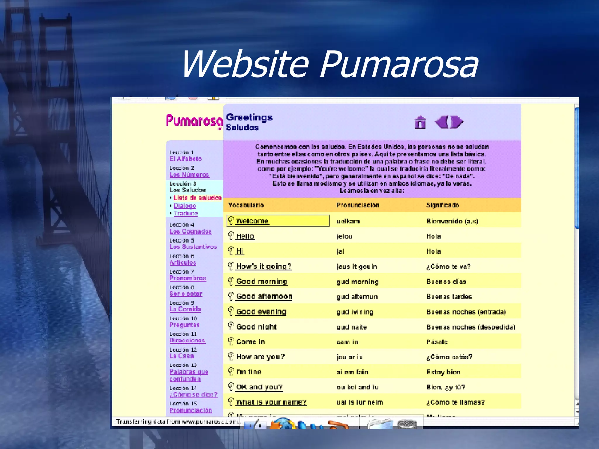 Website Pumarosa 