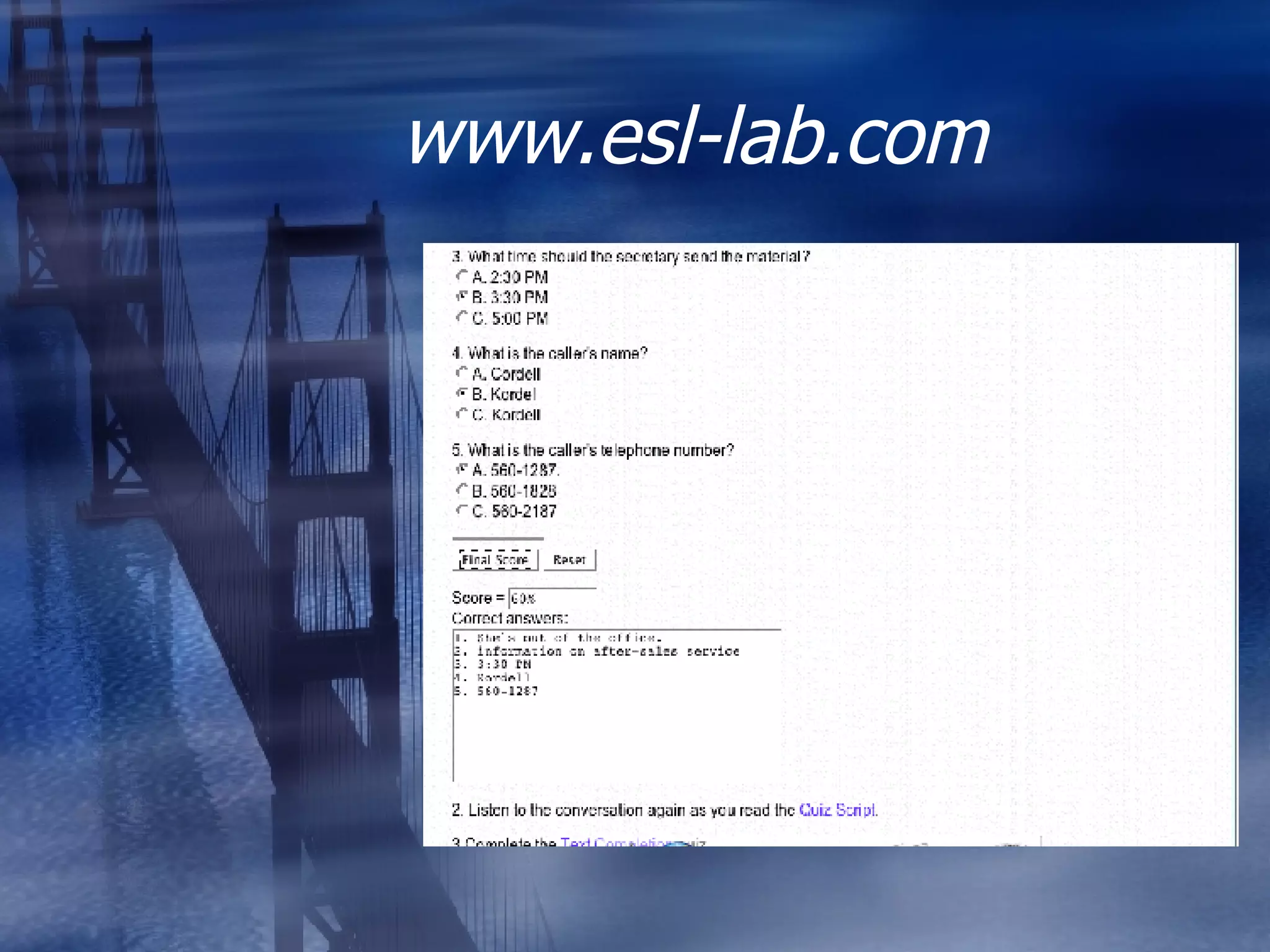 www.esl-lab.com 