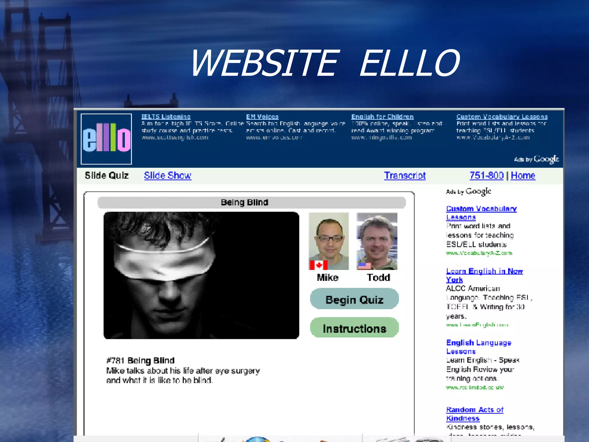 WEBSITE  ELLLO 