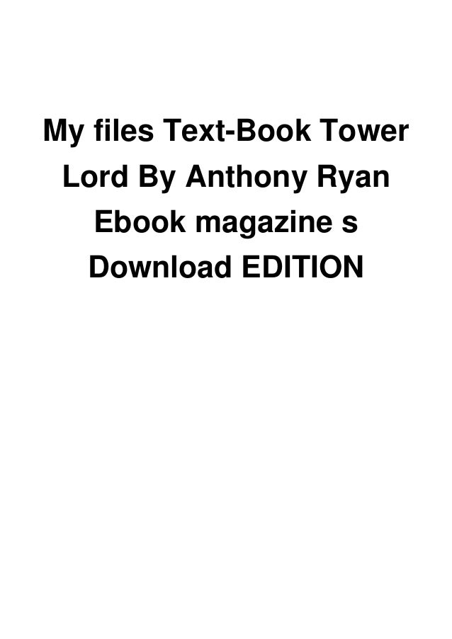 Get Download Anthony Ryan Background