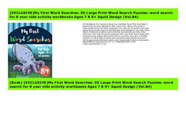 Popular My First Word Searches 50 Large Print Word Search Puzzles