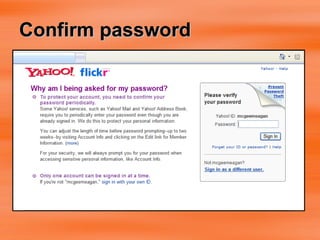 Confirm password 