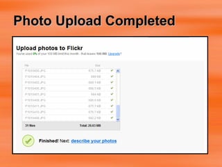 Photo Upload Completed 