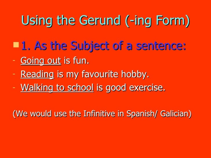 My Ing, To Or 0 Infinitive