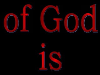 of God  is 