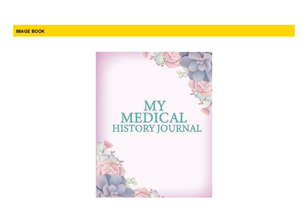 My Medical History Journal Notebook For Patients to write in I Org…